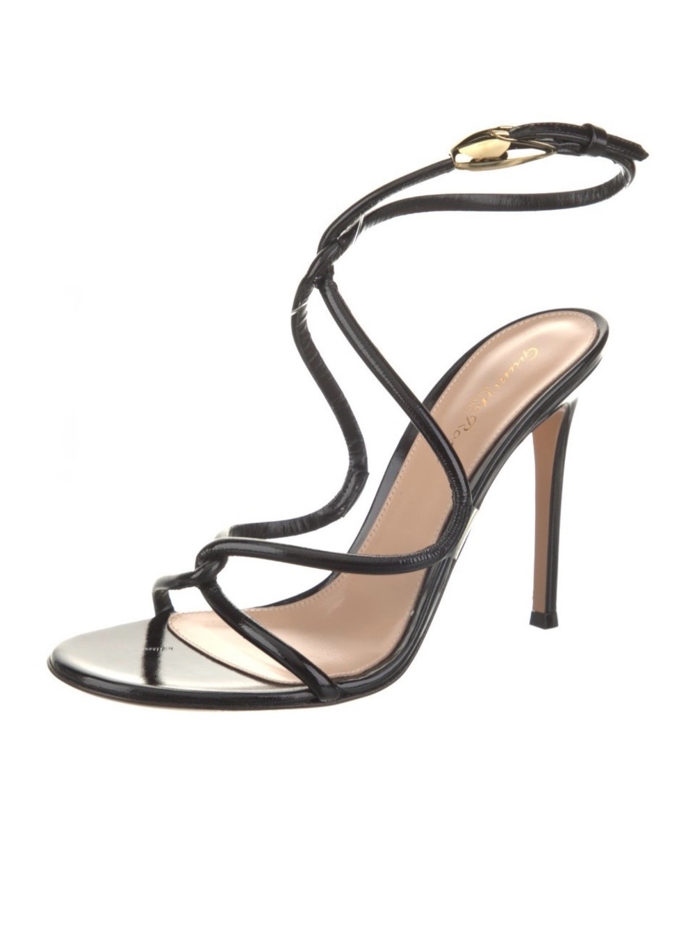 Gianvito Rossi Black Jungle Mamba Sandals